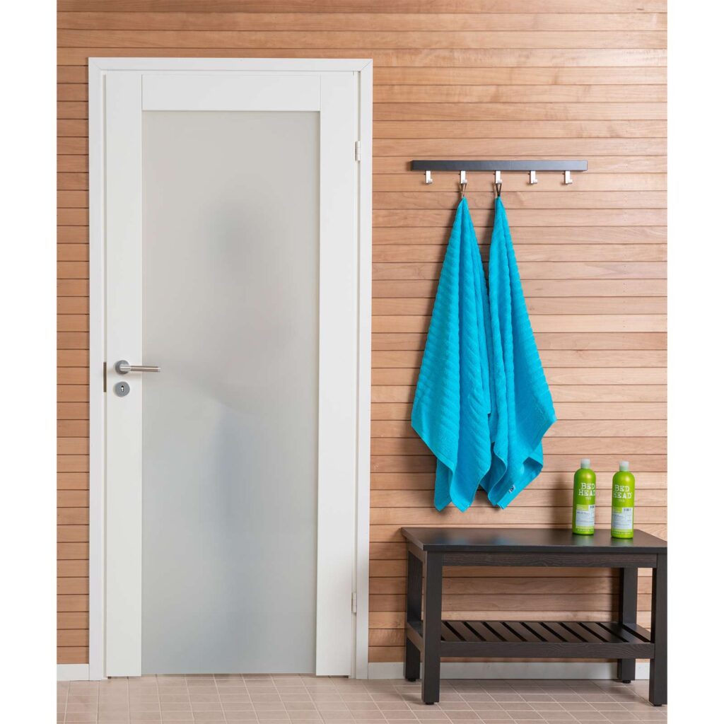 massiivinen kylpyhhuoneen ovi opaali satiini lasilla valkoinen väliovi swedoor unqiue spa 500