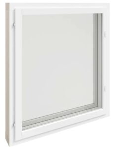 Kaski avattava ikkuna msea valkoinen