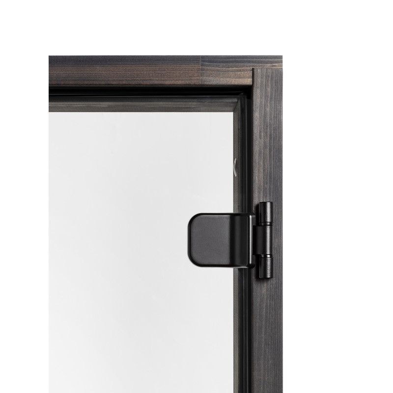 mustan saunan lasioven karmi ja sarana