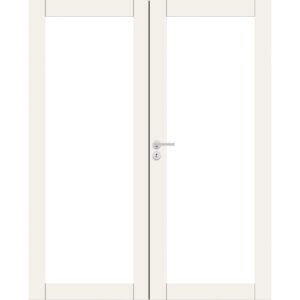 tuotekuva pariovi unique 504 väliovi koko lasinen valkoinen satiini lasi