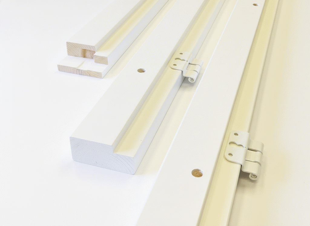 Välioven karmi pariovelle oksaton maalattu valkoinen 92 mm