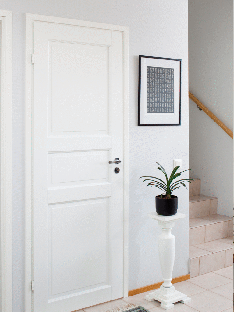 massiivinen 3 peilinen valkoinen väliovi swedoor craft 101