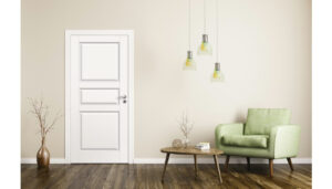 Viljandi kevytpeili väliovi valkoinen huoneessa