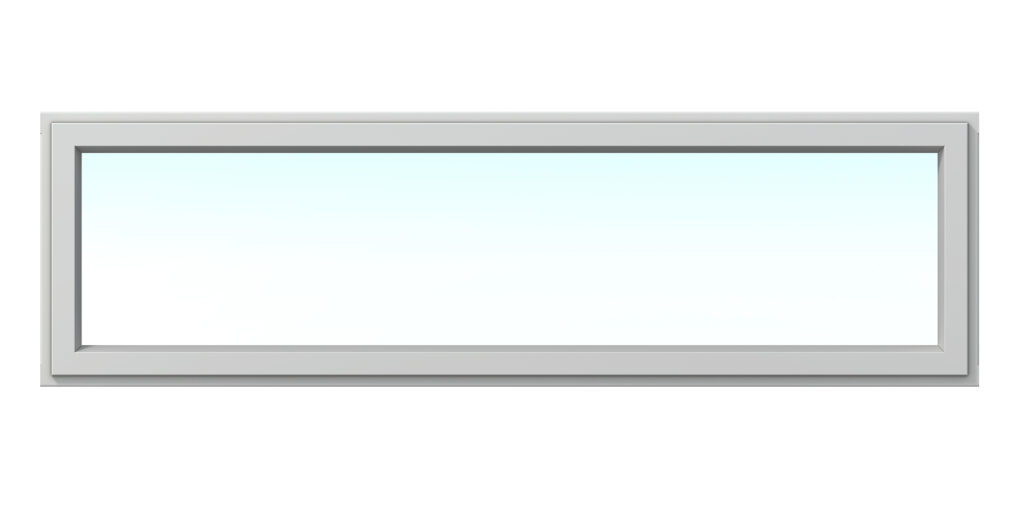 Kaski ulko-oven yläikkuna 10x2 valkoinen